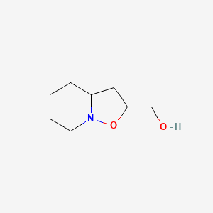 molecular formula C8H15NO2 B2418828 hexahydro-2H-isoxazolo[2,3-a]pyridin-2-ylmethanol CAS No. 241132-72-9
