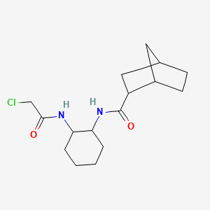molecular formula C16H25ClN2O2 B2418858 N-[2-[(2-Chloroacetyl)amino]cyclohexyl]bicyclo[2.2.1]heptane-2-carboxamide CAS No. 2411271-19-5