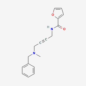 molecular formula C17H18N2O2 B2419127 N-(4-(benzyl(methyl)amino)but-2-yn-1-yl)furan-2-carboxamide CAS No. 1396806-62-4