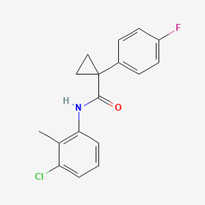 molecular formula C17H15ClFNO B2419134 N-(3-chloro-2-methylphenyl)-1-(4-fluorophenyl)cyclopropane-1-carboxamide CAS No. 1091381-66-6