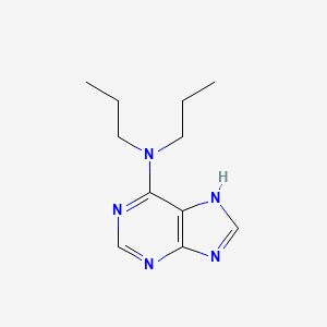 molecular formula C11H17N5 B2419183 N,N-dipropyl-7H-purin-6-amine CAS No. 14331-33-0
