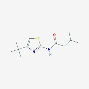 molecular formula C12H20N2OS B2419206 N-(4-tert-butyl-1,3-thiazol-2-yl)-3-methylbutanamide CAS No. 626209-94-7