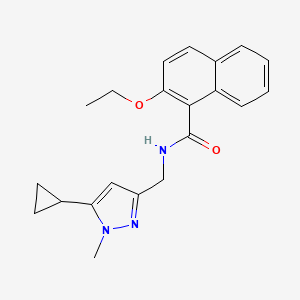 N-((5-cyclopropyl-1-methyl-1H-pyrazol-3-yl)methyl)-2-ethoxy-1-naphthamide