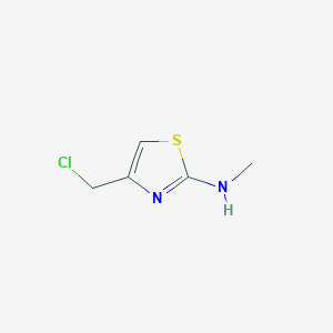 molecular formula C5H7ClN2S B2419354 4-(Chloromethyl)-N-methylthiazol-2-amine CAS No. 37060-74-5