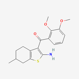 (2-Amino-6-methyl-4,5,6,7-tetrahydro-1-benzothien-3-yl)(2,3-dimethoxyphenyl)methanone