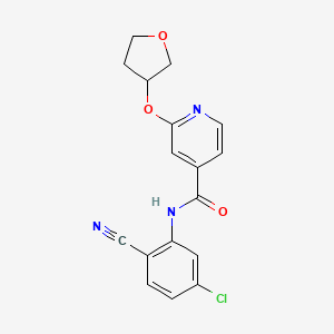 N-(5-chloro-2-cyanophenyl)-2-((tetrahydrofuran-3-yl)oxy)isonicotinamide