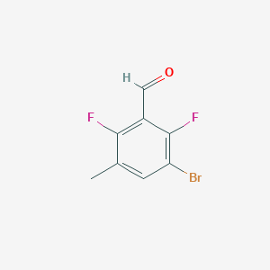molecular formula C8H5BrF2O B2419473 3-Bromo-2,6-difluoro-5-methylbenzaldehyde CAS No. 1781530-36-6