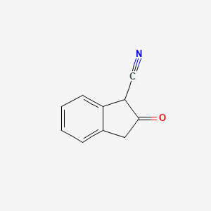 molecular formula C10H7NO B2419593 2-oxo-2,3-dihydro-1H-indene-1-carbonitrile CAS No. 200724-92-1