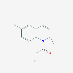 molecular formula C15H18ClNO B2419628 2-Chloro-1-(2,2,4,6-tetramethyl-2H-quinolin-1-yl)-ethanone CAS No. 364383-62-0