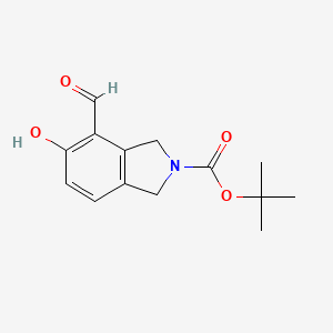 Tert-butyl 4-formyl-5-hydroxy-1,3-dihydroisoindole-2-carboxylate