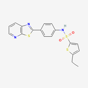 5-ethyl-N-(4-(thiazolo[5,4-b]pyridin-2-yl)phenyl)thiophene-2-sulfonamide