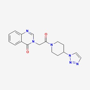 3-(2-(4-(1H-1,2,3-triazol-1-yl)piperidin-1-yl)-2-oxoethyl)quinazolin-4(3H)-one
