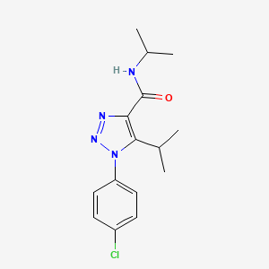1-(4-chlorophenyl)-N,5-di(propan-2-yl)-1H-1,2,3-triazole-4-carboxamide