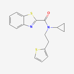 N-cyclopropyl-N-(2-(thiophen-2-yl)ethyl)benzo[d]thiazole-2-carboxamide