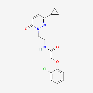 2-(2-chlorophenoxy)-N-(2-(3-cyclopropyl-6-oxopyridazin-1(6H)-yl)ethyl)acetamide