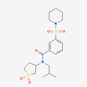 N-(1,1-dioxidotetrahydro-3-thienyl)-N-isobutyl-3-(piperidin-1-ylsulfonyl)benzamide