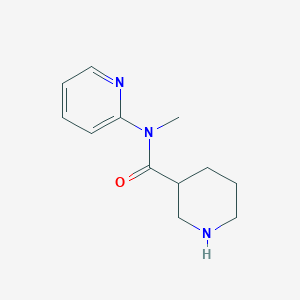 molecular formula C12H17N3O B2419693 N-Methyl-N-(pyridin-2-YL)piperidine-3-carboxamide CAS No. 1019374-32-3