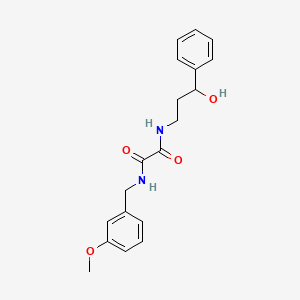 molecular formula C19H22N2O4 B2419700 N1-(3-hydroxy-3-phenylpropyl)-N2-(3-methoxybenzyl)oxalamide CAS No. 1396790-86-5