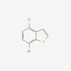 molecular formula C8H4BrClS B2419707 7-Bromo-4-chloro-1-benzothiophene CAS No. 1388042-07-6