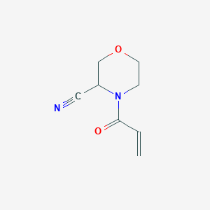B2419744 4-Prop-2-enoylmorpholine-3-carbonitrile CAS No. 2162613-19-4