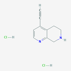 4-Ethynyl-5,6,7,8-tetrahydro-1,7-naphthyridine;dihydrochloride