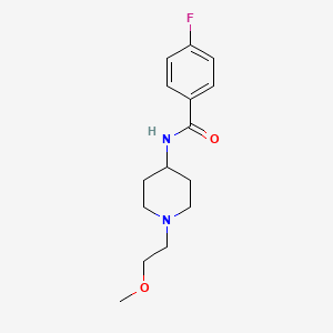 4-fluoro-N-(1-(2-methoxyethyl)piperidin-4-yl)benzamide