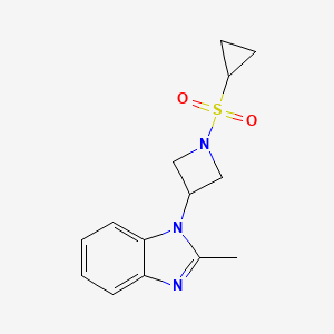 1-(1-Cyclopropylsulfonylazetidin-3-yl)-2-methylbenzimidazole