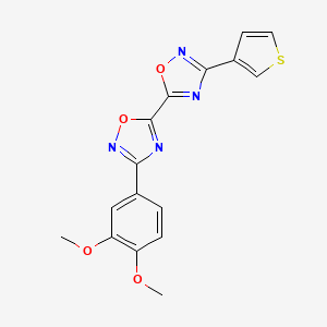 3-(3,4-Dimethoxyphenyl)-3'-(3-thienyl)-5,5'-bi-1,2,4-oxadiazole