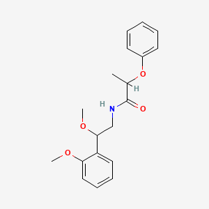 molecular formula C19H23NO4 B2419839 N-(2-methoxy-2-(2-methoxyphenyl)ethyl)-2-phenoxypropanamide CAS No. 2034283-02-6