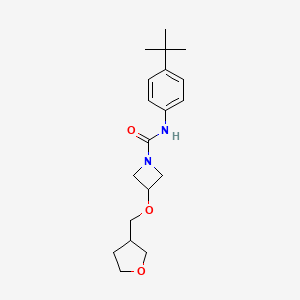 N-(4-(tert-butyl)phenyl)-3-((tetrahydrofuran-3-yl)methoxy)azetidine-1-carboxamide