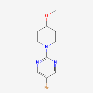 molecular formula C10H14BrN3O B2419847 5-Bromo-2-(4-methoxypiperidin-1-yl)pyrimidine CAS No. 1406958-85-7