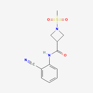 N-(2-cyanophenyl)-1-(methylsulfonyl)azetidine-3-carboxamide