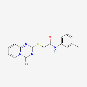 N-(3,5-dimethylphenyl)-2-(4-oxopyrido[1,2-a][1,3,5]triazin-2-yl)sulfanylacetamide