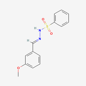 molecular formula C14H14N2O3S B2419870 N'-(3-Methoxybenzylidene)benzenesulfonohydrazide CAS No. 302908-79-8