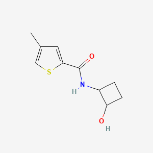 molecular formula C10H13NO2S B2419885 N-(2-hydroxycyclobutyl)-4-methylthiophene-2-carboxamide CAS No. 2201247-44-9