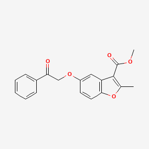 Methyl 2-methyl-5-(2-oxo-2-phenylethoxy)-1-benzofuran-3-carboxylate