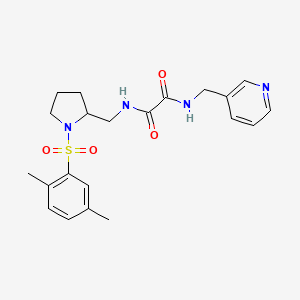 N1-((1-((2,5-dimethylphenyl)sulfonyl)pyrrolidin-2-yl)methyl)-N2-(pyridin-3-ylmethyl)oxalamide
