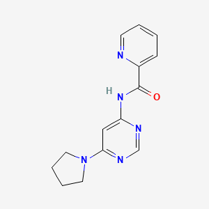 N-(6-(pyrrolidin-1-yl)pyrimidin-4-yl)picolinamide