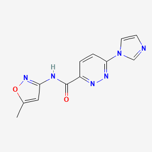 6-(1H-imidazol-1-yl)-N-(5-methylisoxazol-3-yl)pyridazine-3-carboxamide