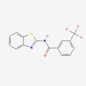 molecular formula C15H9F3N2OS B2419944 N-(1,3-benzothiazol-2-yl)-3-(trifluoromethyl)benzamide CAS No. 418793-84-7
