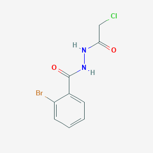molecular formula C9H8BrClN2O2 B2419993 2-bromo-N'-(2-chloroacetyl)benzohydrazide CAS No. 568557-44-8