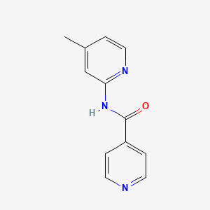 molecular formula C12H11N3O B2420001 N-(4-Methyl-pyridin-2-yl)-isonicotinamide CAS No. 329042-35-5