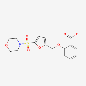 Methyl 2-((5-(morpholinosulfonyl)furan-2-yl)methoxy)benzoate