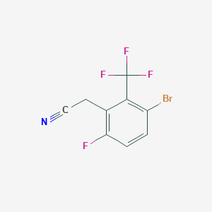 3-Bromo-6-fluoro-2-(trifluoromethyl)phenylacetonitrile