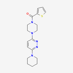 [4-(6-Piperidin-1-ylpyridazin-3-yl)piperazin-1-yl]-thiophen-2-ylmethanone