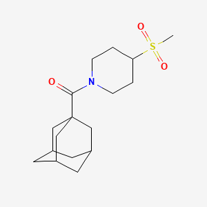 (3r,5r,7r)-Adamantan-1-yl(4-(methylsulfonyl)piperidin-1-yl)methanone