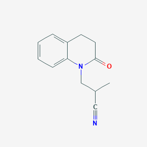 2-Methyl-3-(2-oxo-1,2,3,4-tetrahydroquinolin-1-yl)propanenitrile