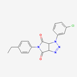 1-(3-chlorophenyl)-5-(4-ethylphenyl)-1,6a-dihydropyrrolo[3,4-d][1,2,3]triazole-4,6(3aH,5H)-dione