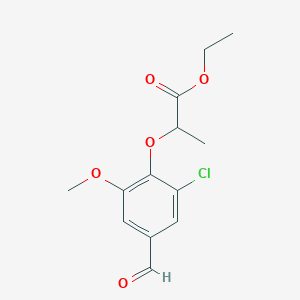 Ethyl 2-(2-chloro-4-formyl-6-methoxyphenoxy)propanoate