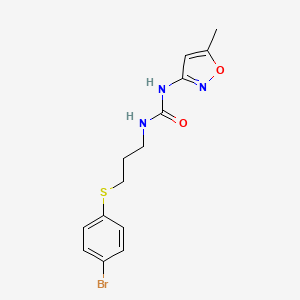 1-(3-((4-Bromophenyl)thio)propyl)-3-(5-methylisoxazol-3-yl)urea